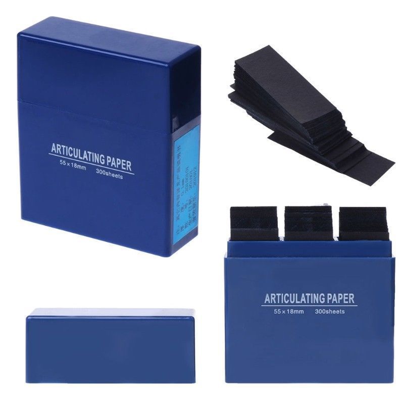 1 Box Dental Articulating Paper Lab Products Teeth Care Blue Strips 300 Sheets