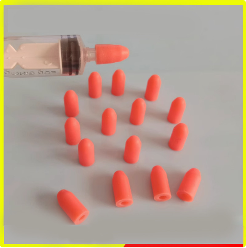 1pcs Black/White/Orange Red High Quality Rubber Vacuum Syringe Line Cap