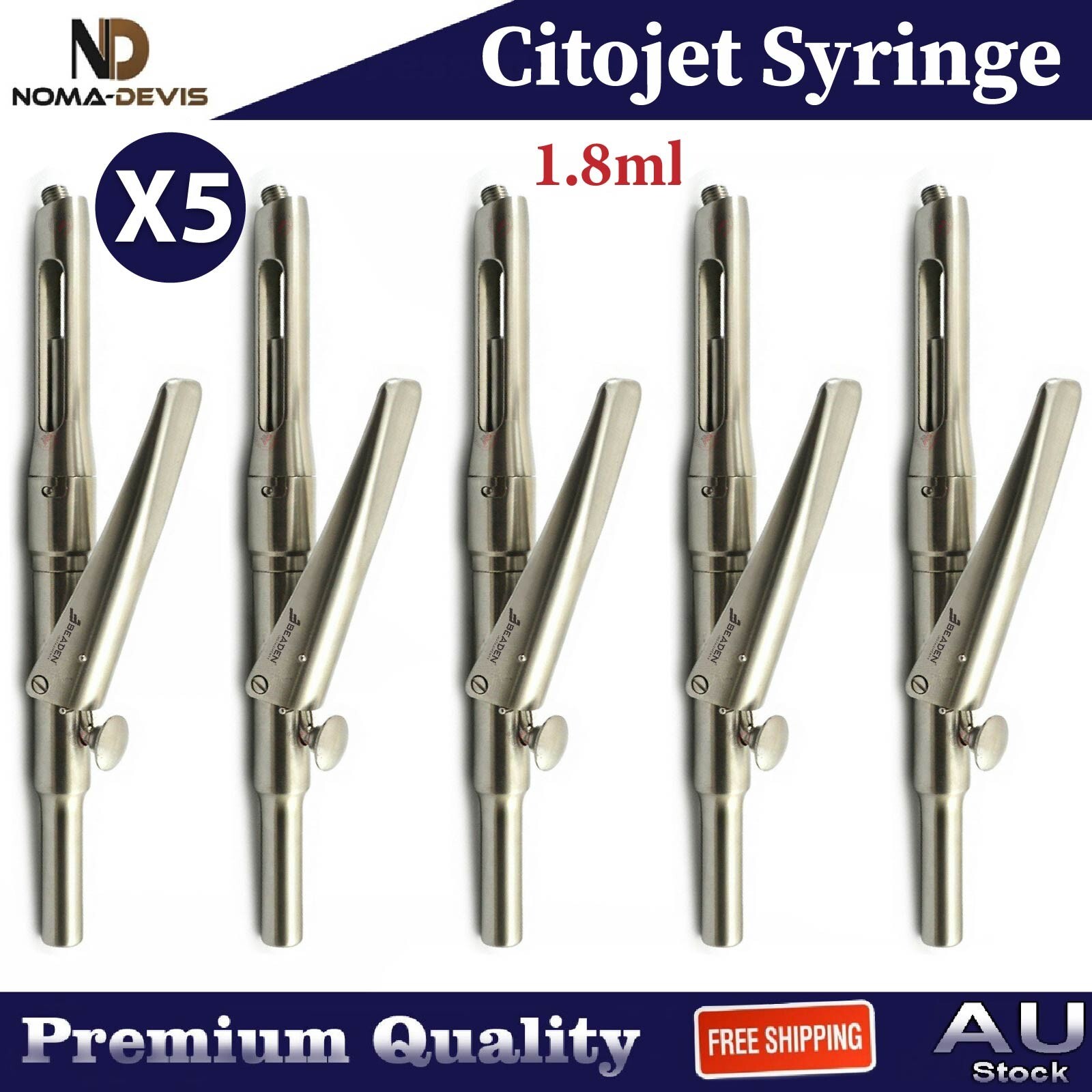 Intraligamentary Citoject Syringe Intraligamental Anesthetic Lab Tools 1.8ml X5