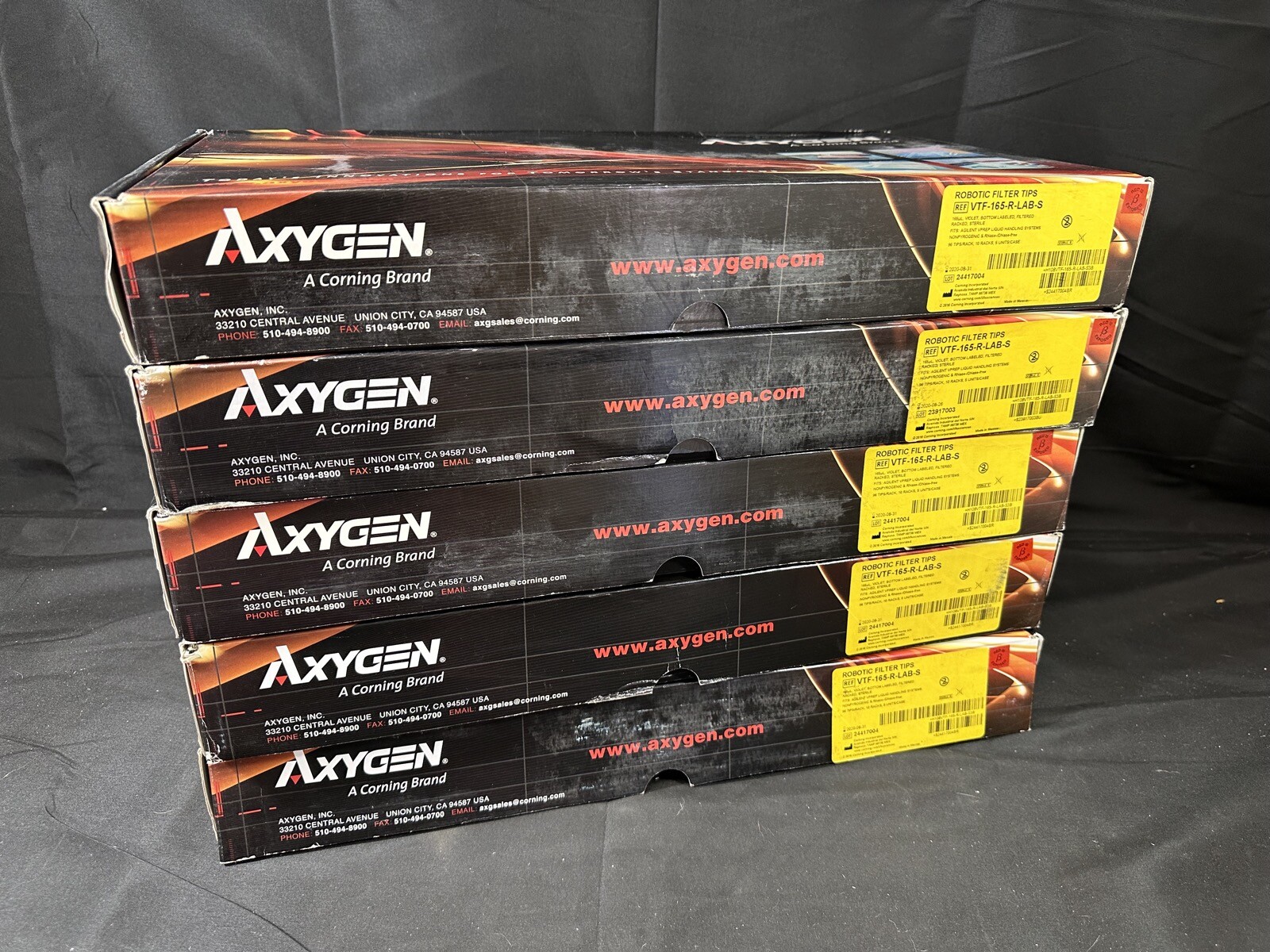 AXYGEN 165μL Sterile Filtered Pipette Tips for Agilent VTF-165-R-LAB-S (4800/Cs)