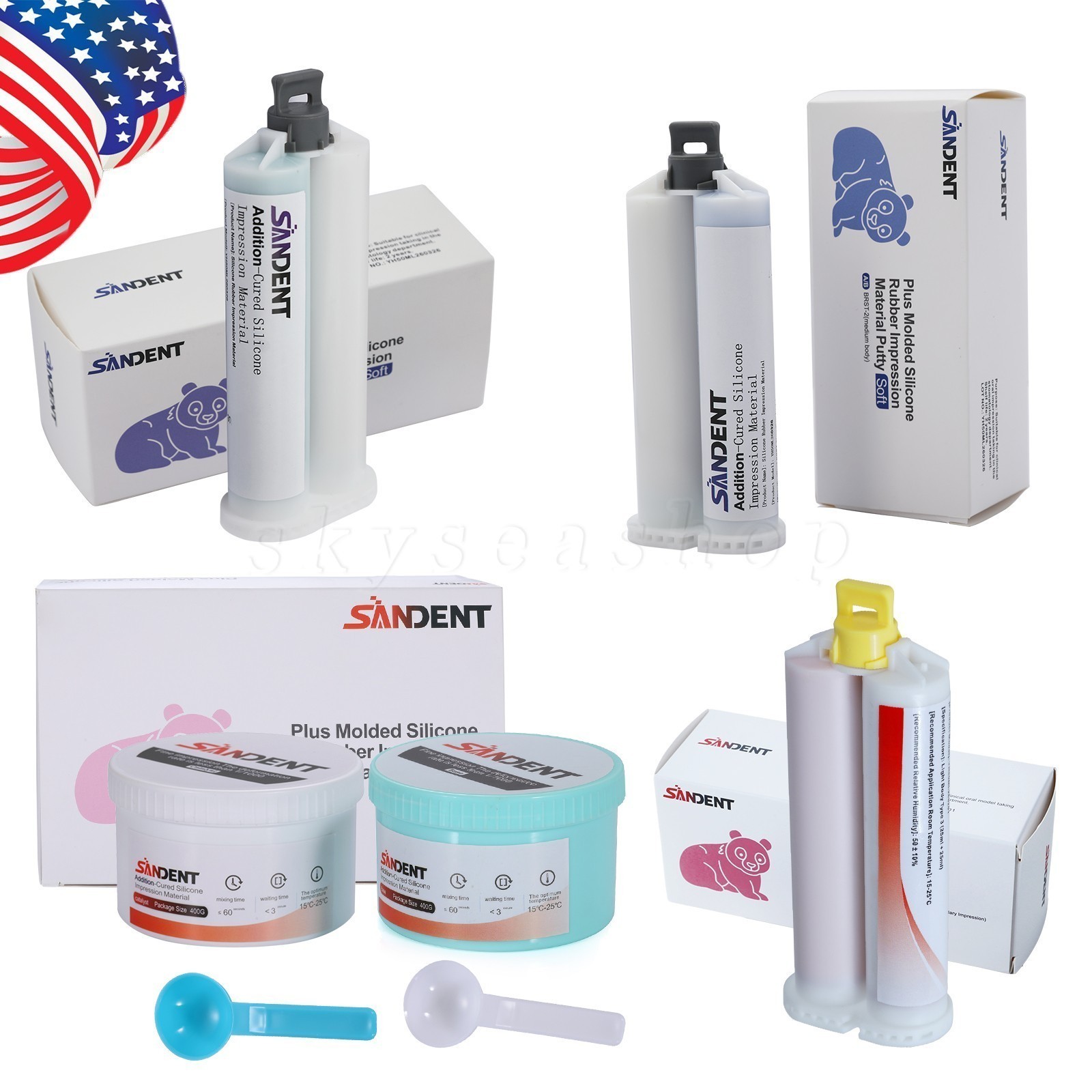 Dental Impression Material silicone Putty Normal Fast Set Heavy/Light Body