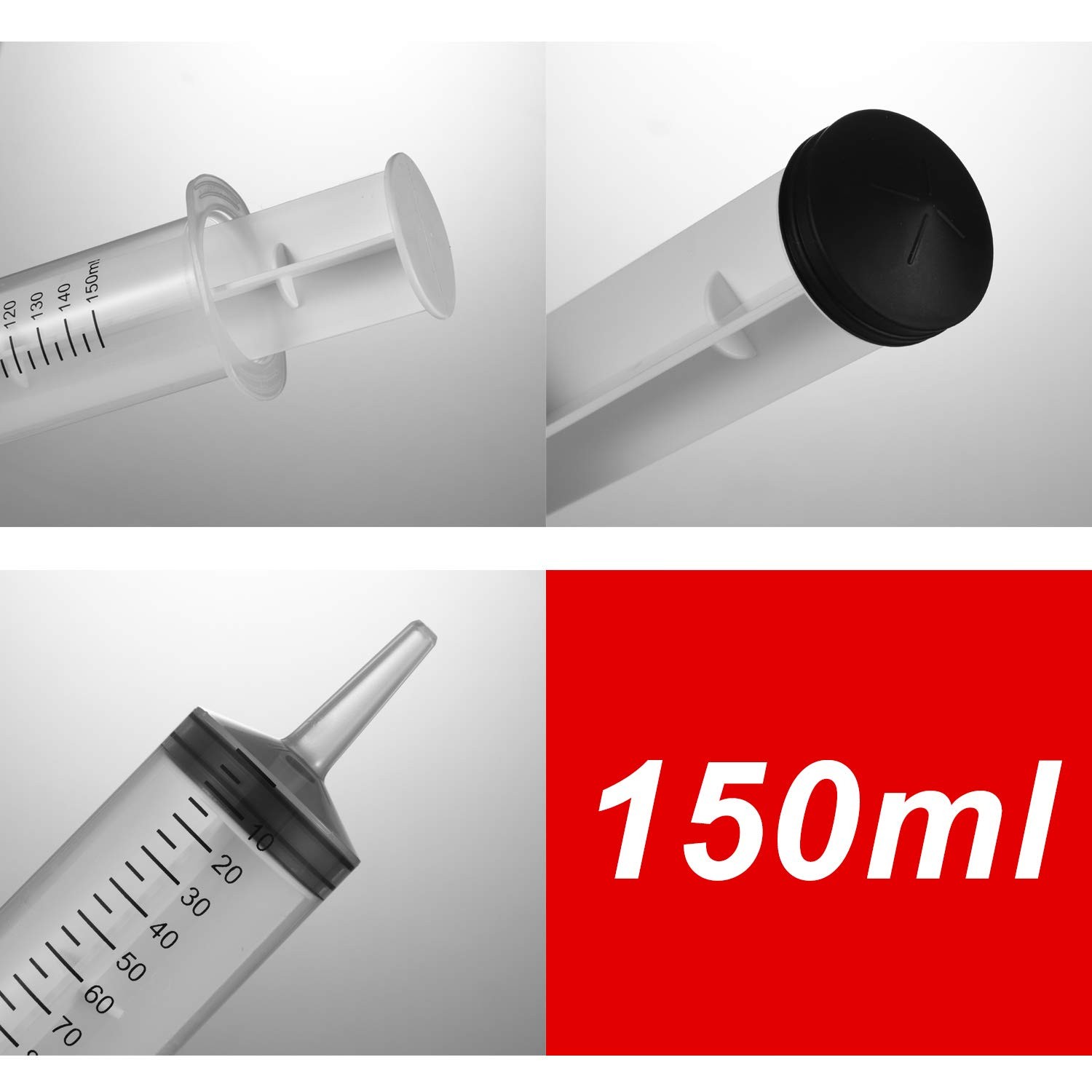 Syringes Large Plastic Industrial 2 Pack 150 ML Multiple Uses