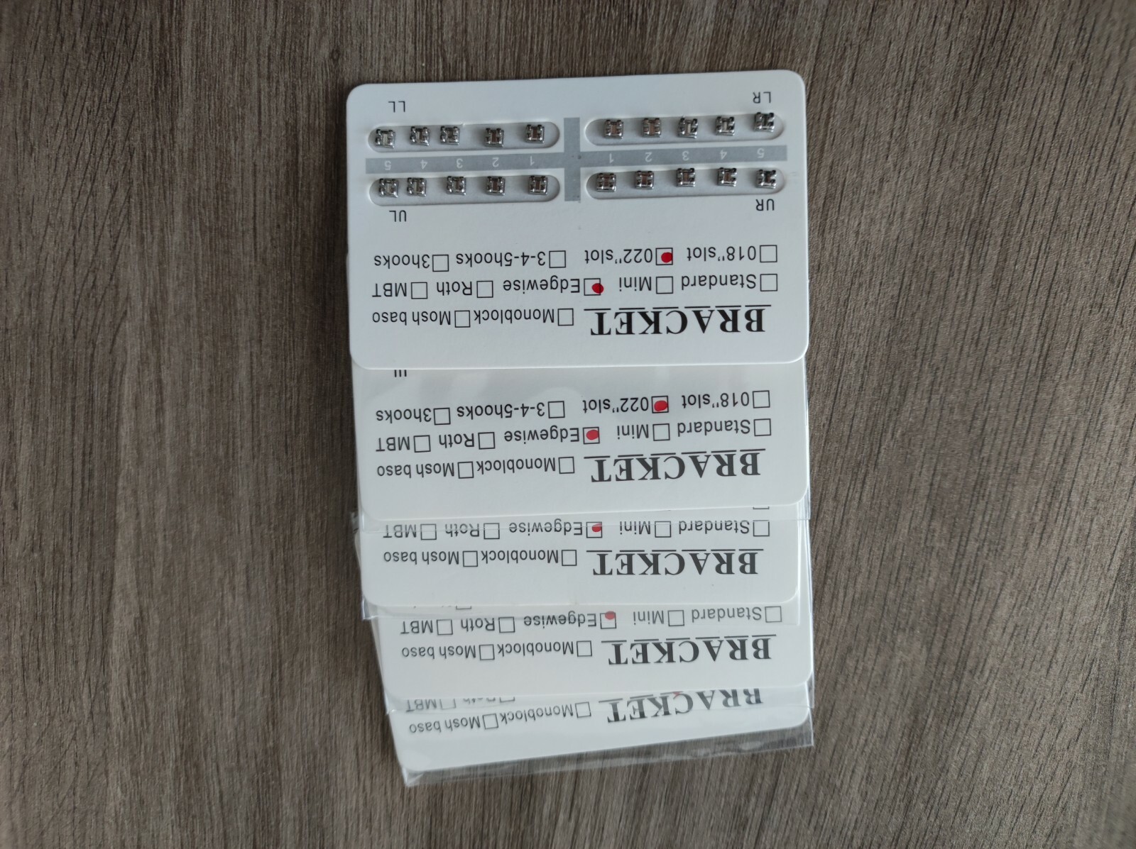 10Sets Dental Orthodontics Brackets Braces Standard Edgewise 022 Slot no Hook