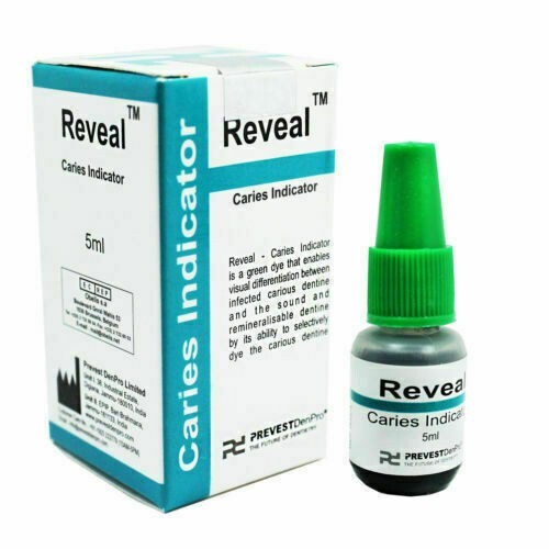 Prevest Reveal Dental Caries Revealing Dye Indicator Dentine | 2 Nos | EXP 03/27