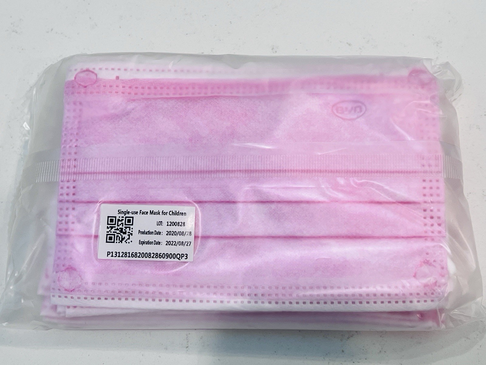 BYD Care 3 Ply Single-use FACE MASK for Children