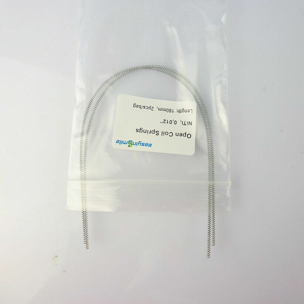 Easyinsmile Dental Orthodontic Brace Niti Open Coil Springs 180mm 0.01/0.012 6PC