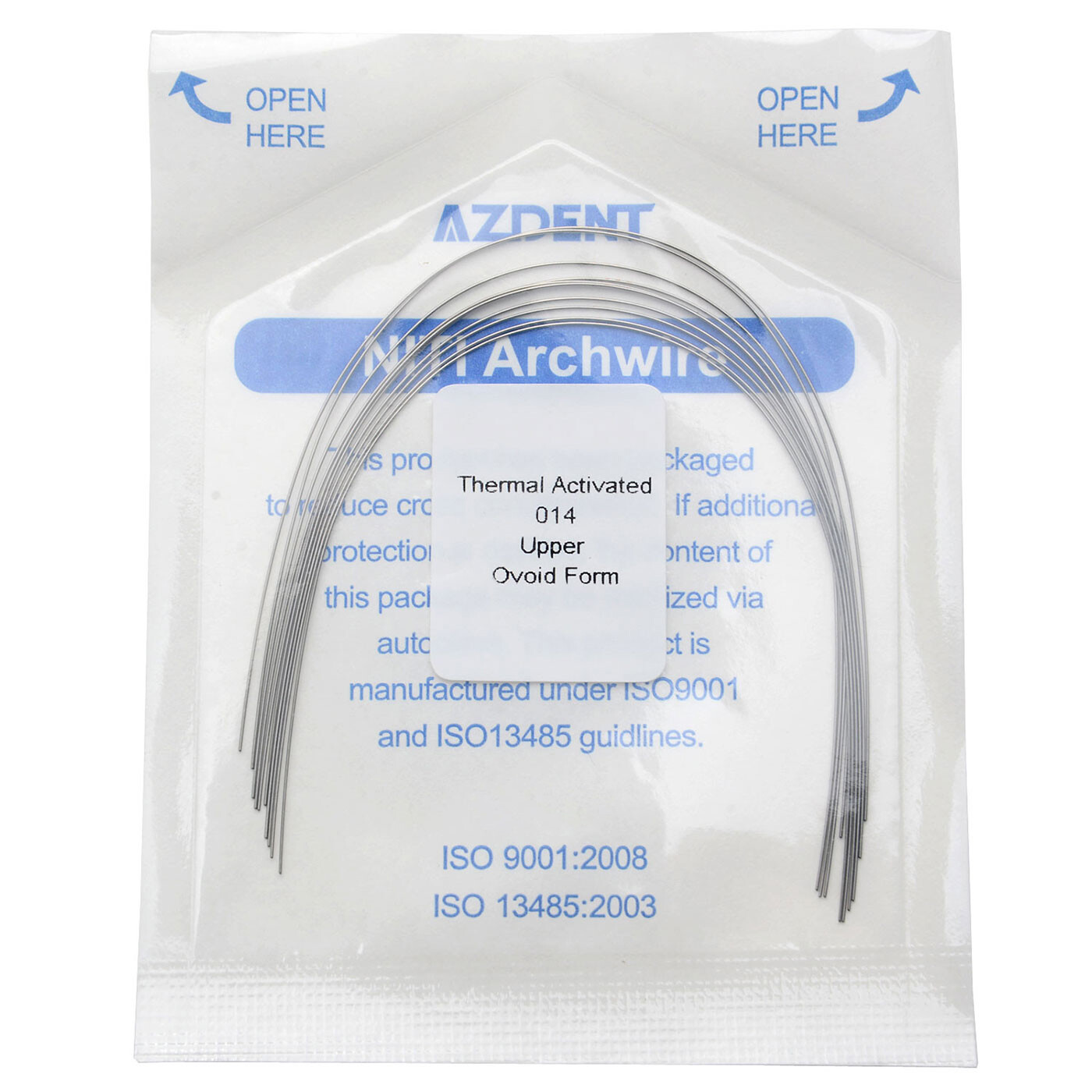 AZDENT Dental Orthodontic Heat Thermal Activated Niti Round Arch Wires All Size