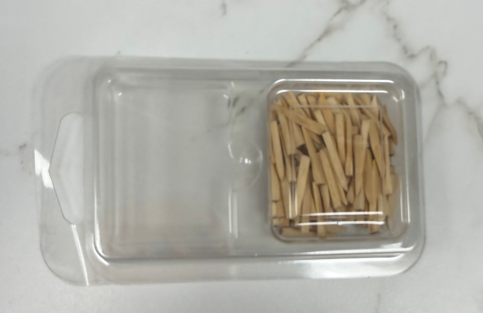 Premium Wooden Interdental Wedges – Natural Plain Sectioned Blister Pack