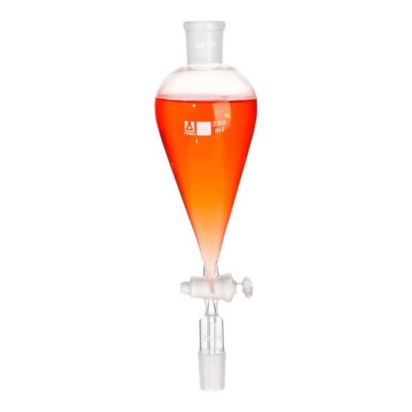Chemistry Lab Supply Pear-shaped Separating Funnel 60ml-1000ml Glassware