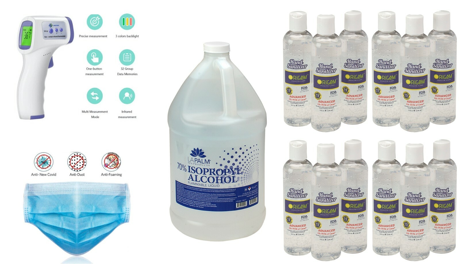 AsaTechmed Bulk Workplace Safety Supplies, Back To Business Kit for Office