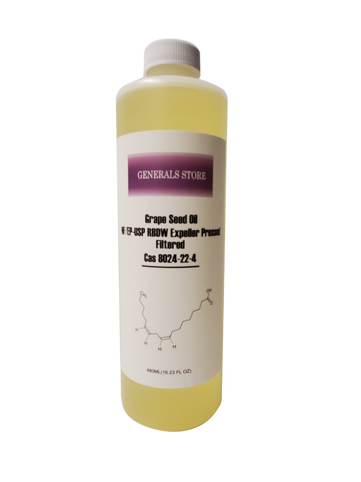 16oz Grape Seed Oil NF/EP – USP RBDW Sterile Filtered
