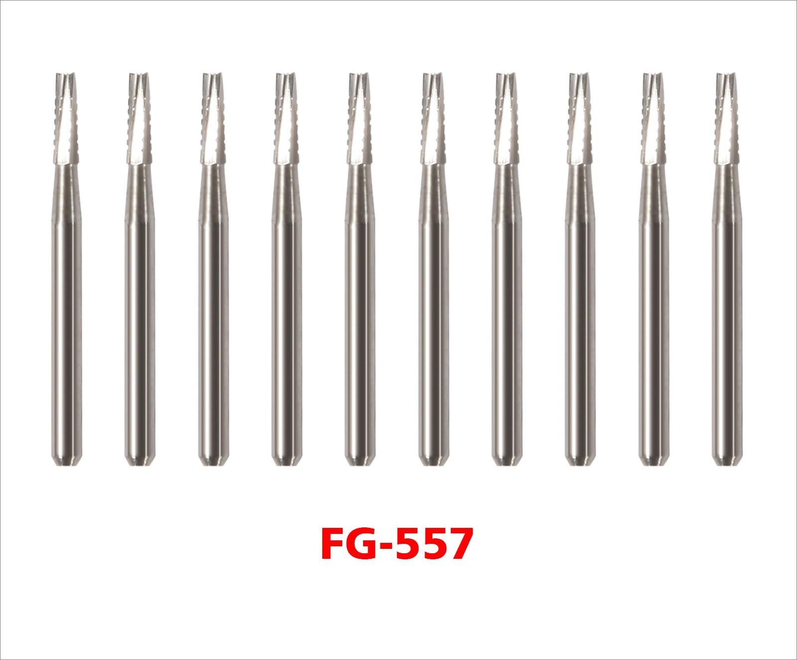 100件装牙科圆形硬质合金FG Bur适用于高速手机-