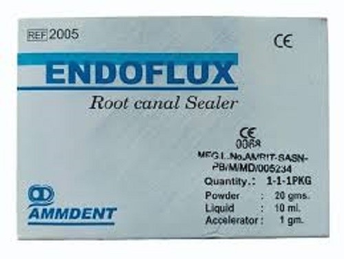 Ammdent Endoflux Dental Canal Sealer Powder,Liquid,Accelerator Type