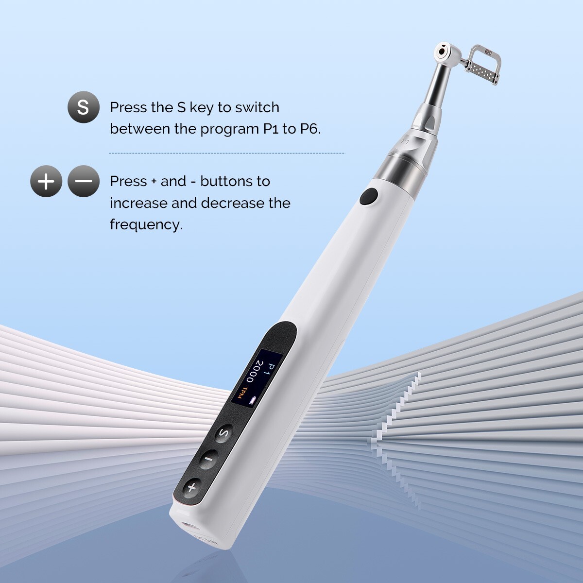 Dental Electric Orthodontic Interproximal Stripping Handpiece+Strips /Brackets