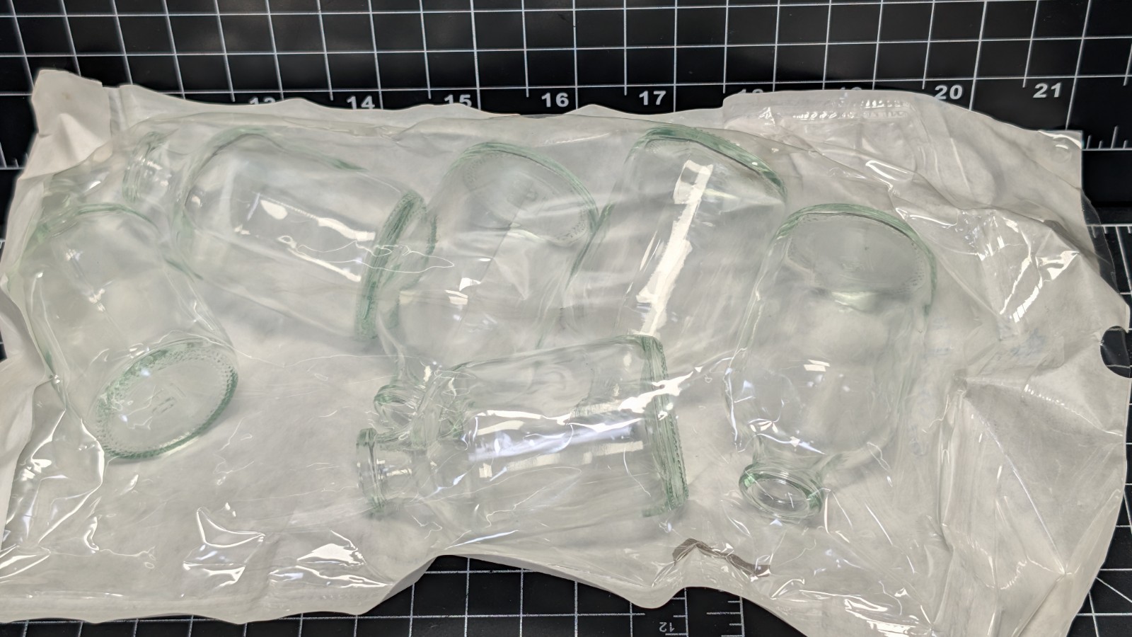 6x LOT: Wheaton 50ml Clear Glass Serum Vials 20mm 223745 pyrex lab glass