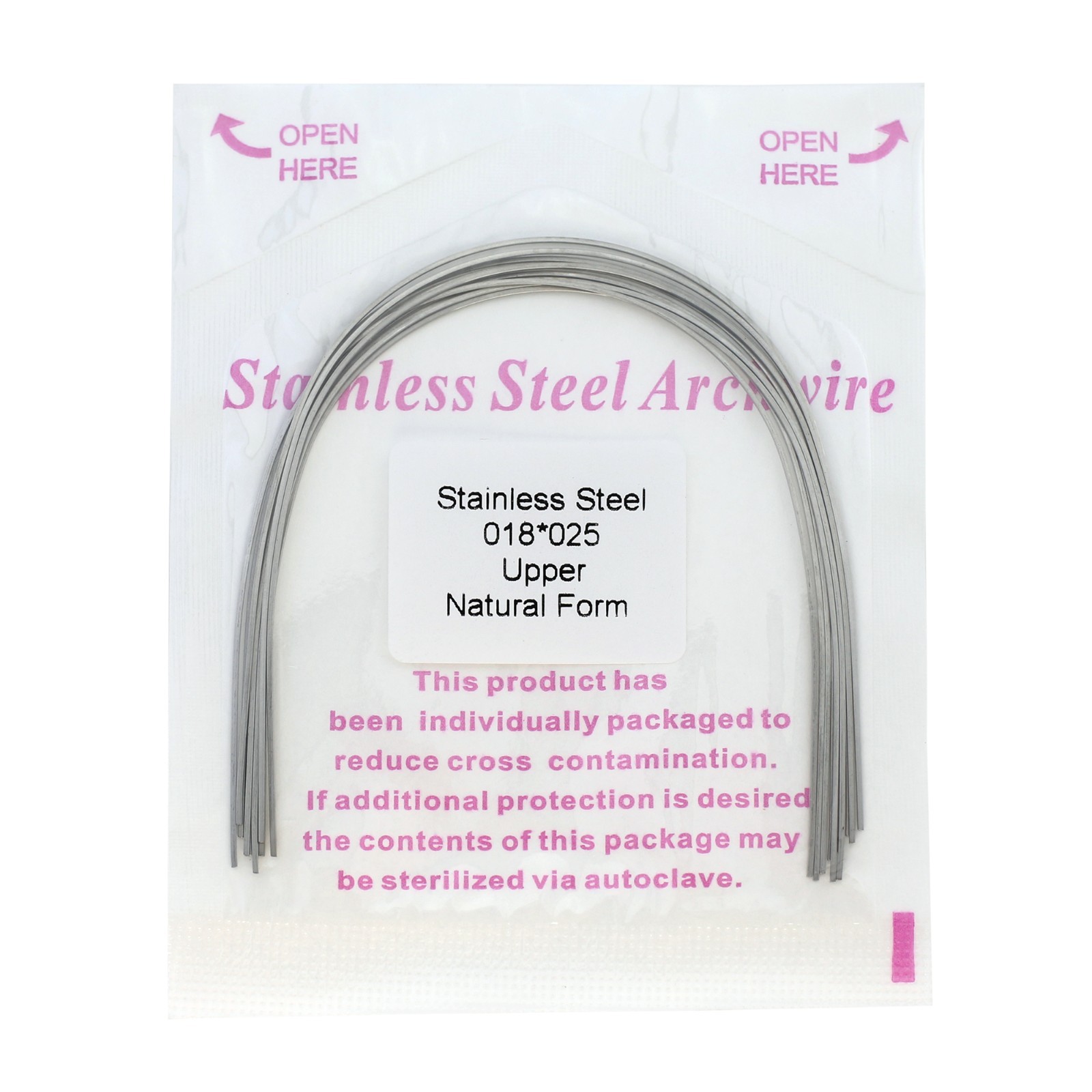 Dental Orthodontic Arch Wire Stainless Steel Natural Form Round Rectangular U L