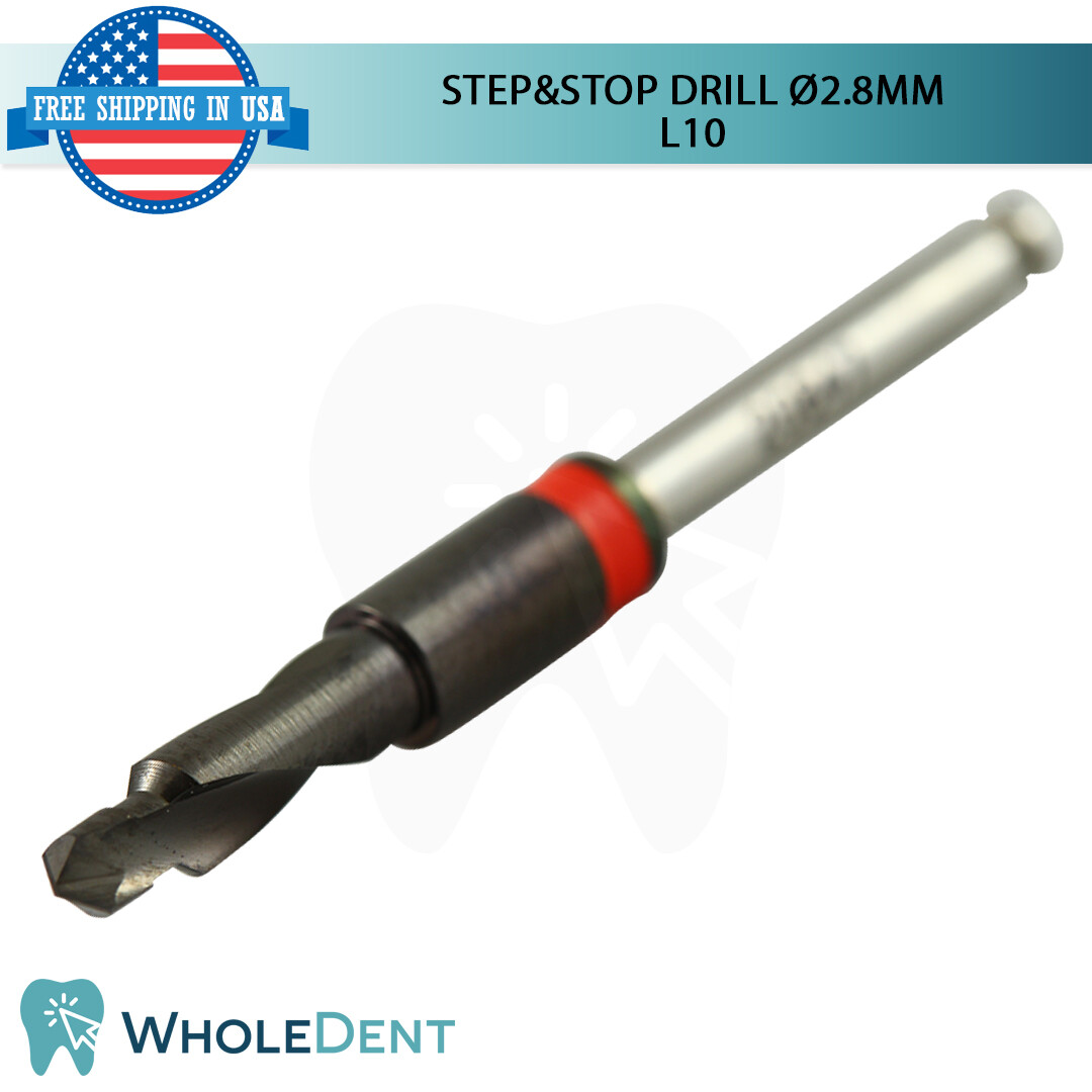 Integral DLC Step&Stop Drill Ø2.8 External Irrigation Pre Stopped Stopper