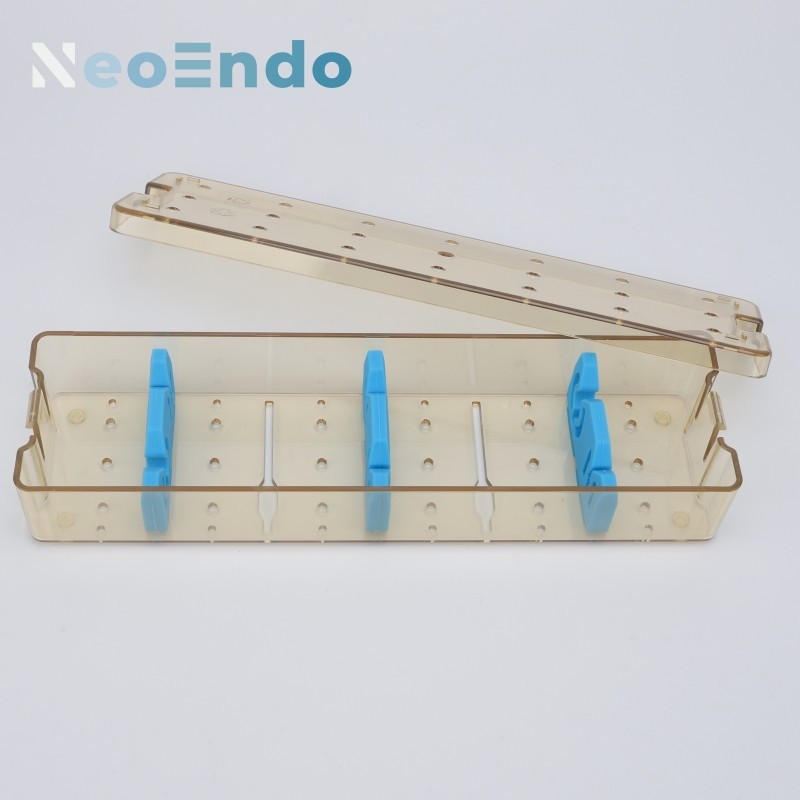 Rigid Endoscope Plastic Sterilization Box With Lid, PPSU Sterilizing Case