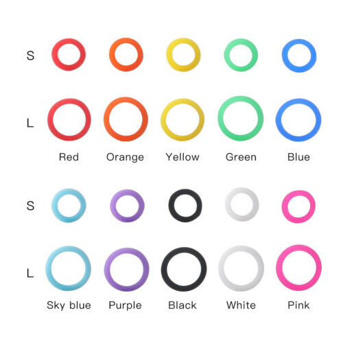 Dental Silicone Color Code Rings Circle Bands Instrument Large/Small 100Pcs/Box