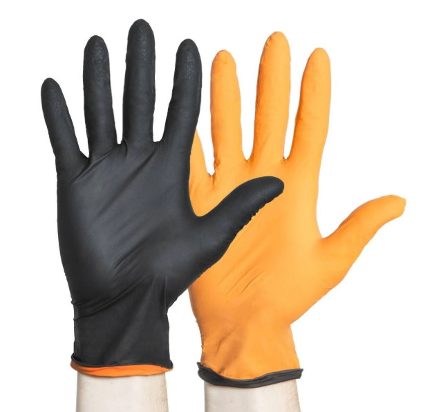 10 Boxes – Halyard Black-Fire Nitrile Exam Gloves Sizes: S, M, L, XL