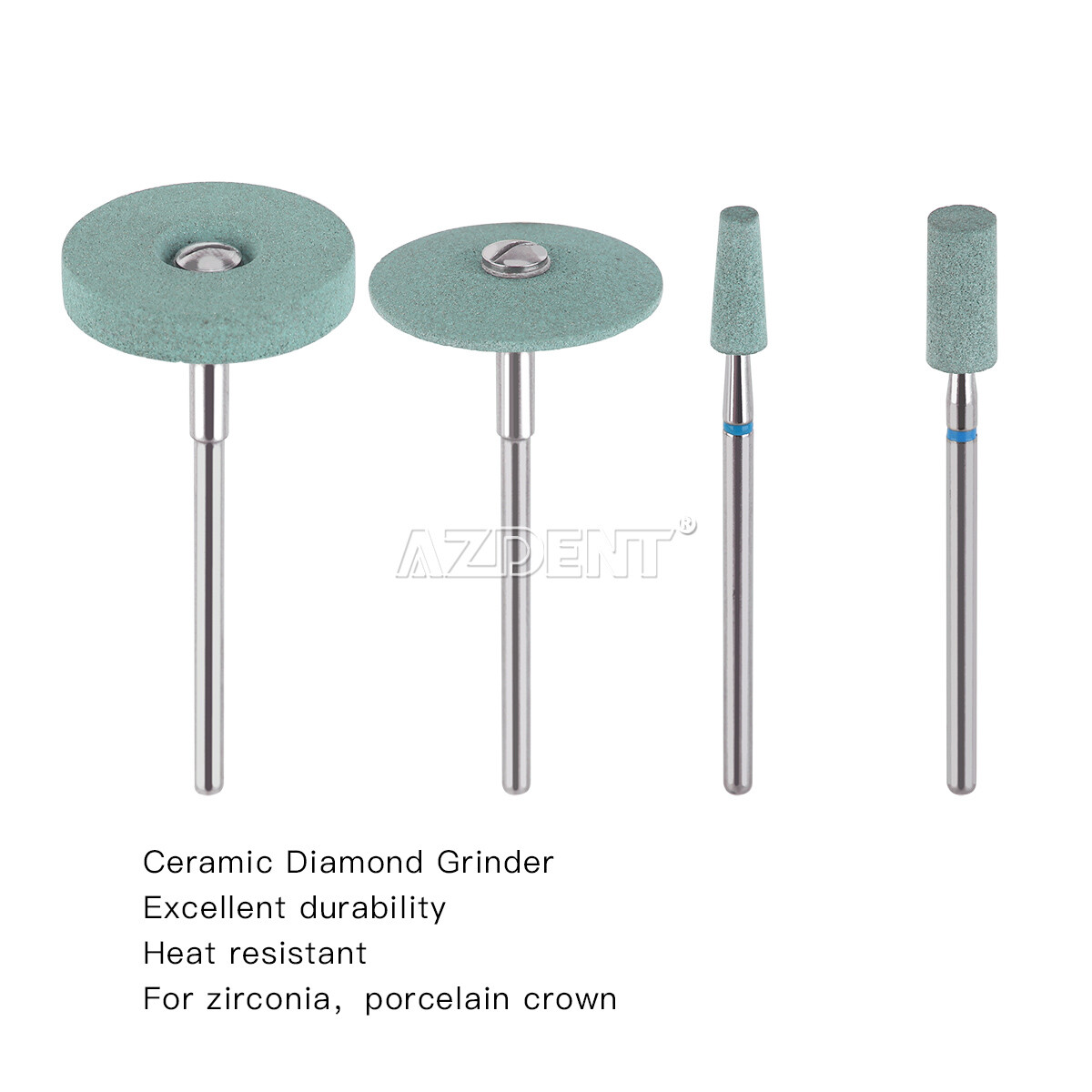 Dental Ceramic Diamond Burs HP Mid-Coarse Grit Grinder Zirconia Porcelain Polish