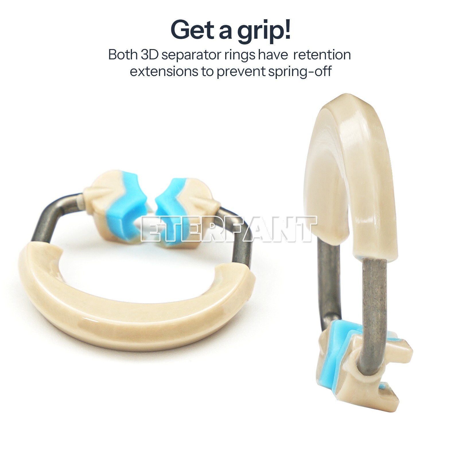 Dental 3D Separator Matrix Bands Rings Matrices Clip Clamp Titanium Fit Garrison