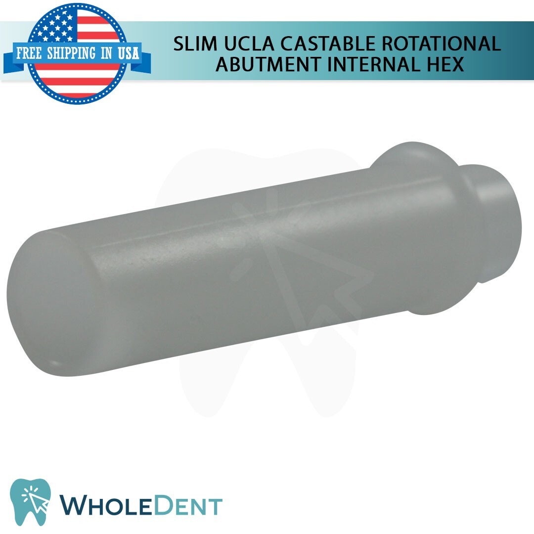 5x UCLA Castable Rotational Abutment Int Hex 2.42 Dental