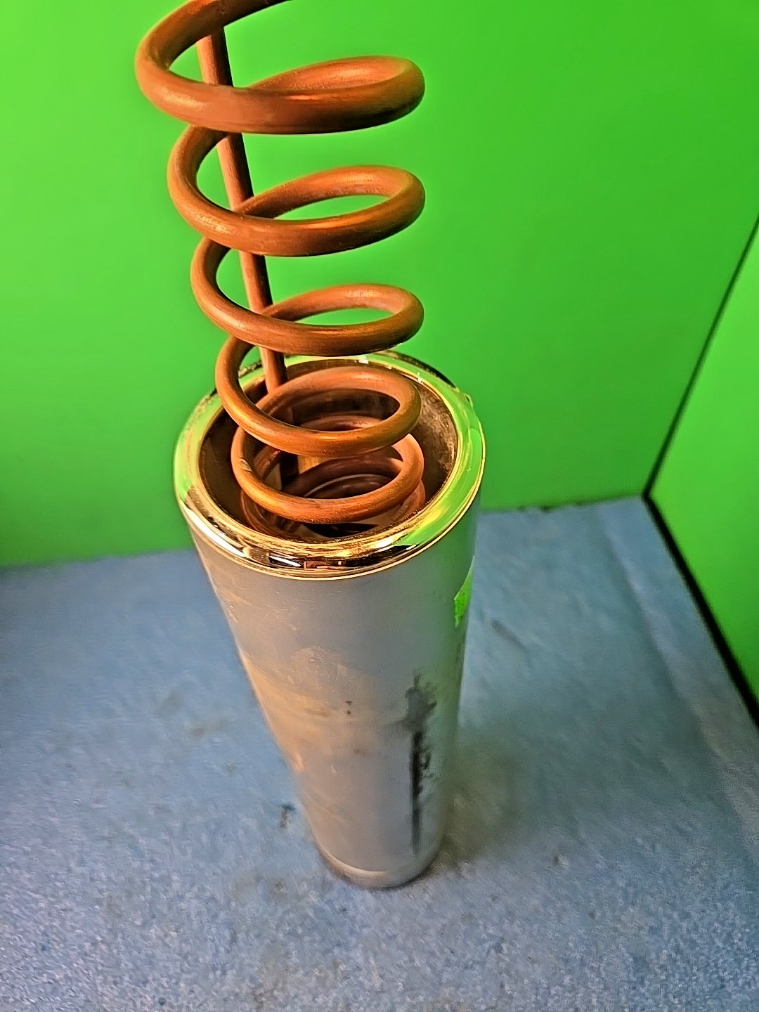 Pope Scientific 8645 Vacuum Dewar 1000 ml. w/ Fitted Copper Coil 8645/0099