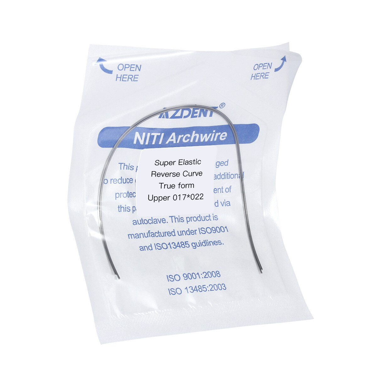 AZDENT Orthodontic Super Elastic Reverse Curve Rectangular Arch Wire True/Normal