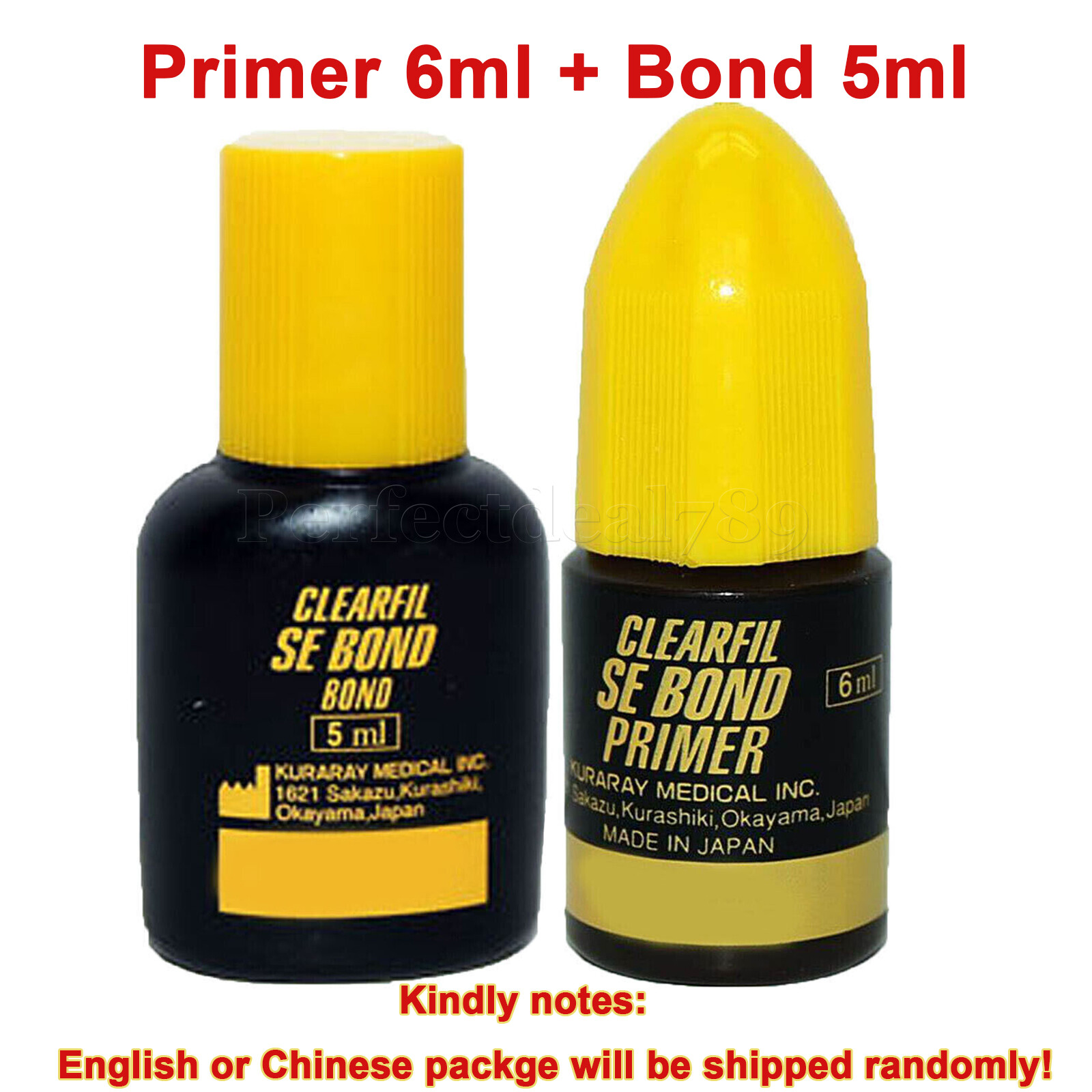Dental Kuraray CLEARFIL SE BOND Bonding Self-etching Primer Sealing 5ml+6ml