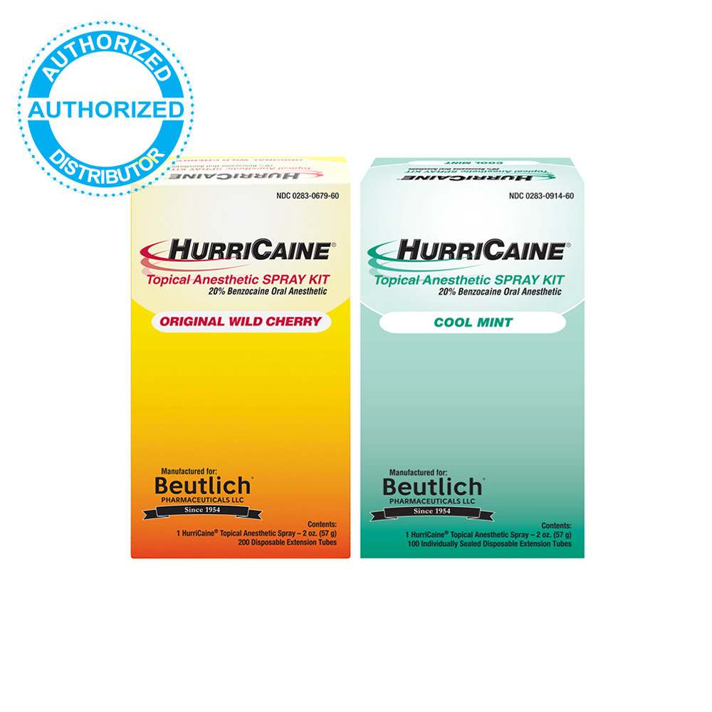 Beutlich HurriCaine Topical Anesthetic Spray – Original Wild Cherry / Cool Mint
