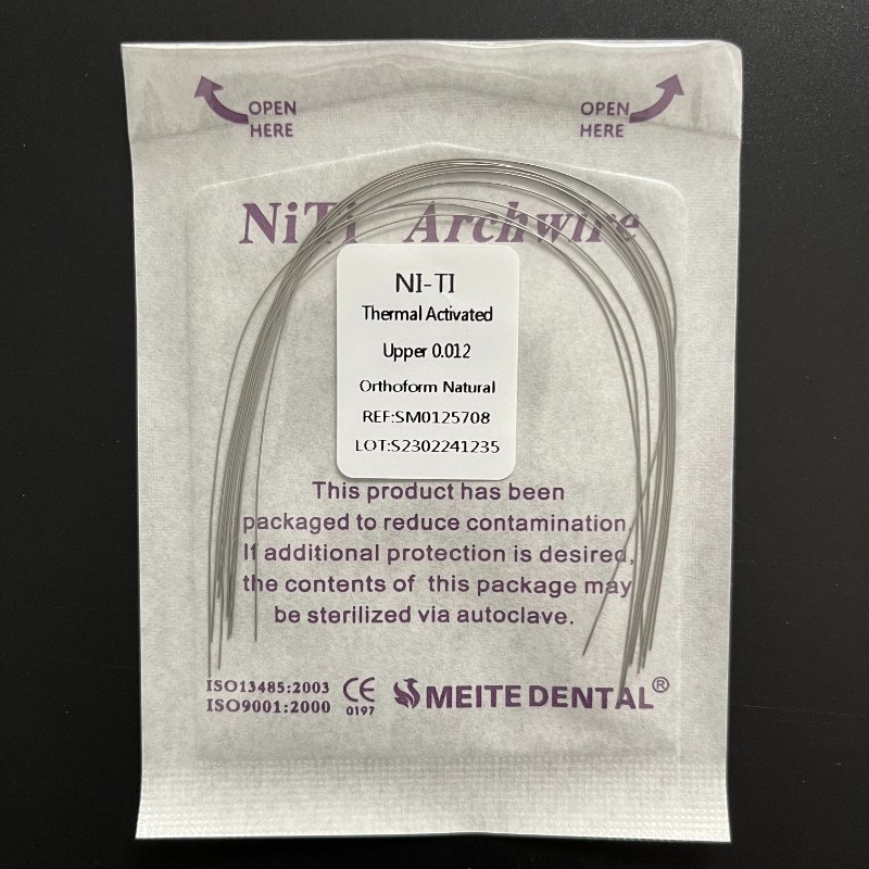20 Packs Dental Orthodontic Thermal Activated Niti Arch Wires Round Natural