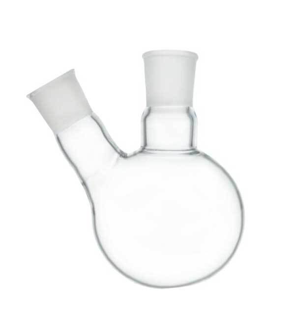 Lab Transparent Quartz Flask 50ml-1000ml, Round Bottom, 3 Standard Joints