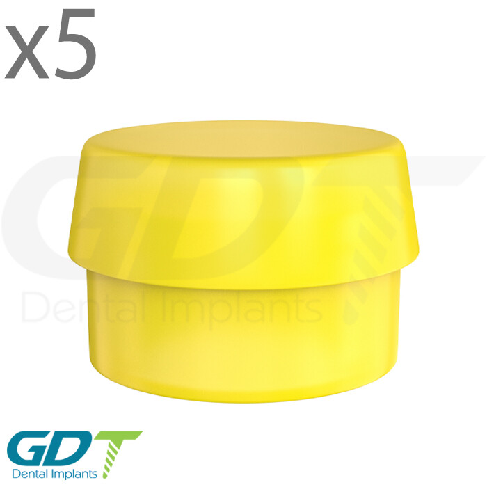 5 Extra Soft Silicone Cap For Ball Attachment Dental Fixture