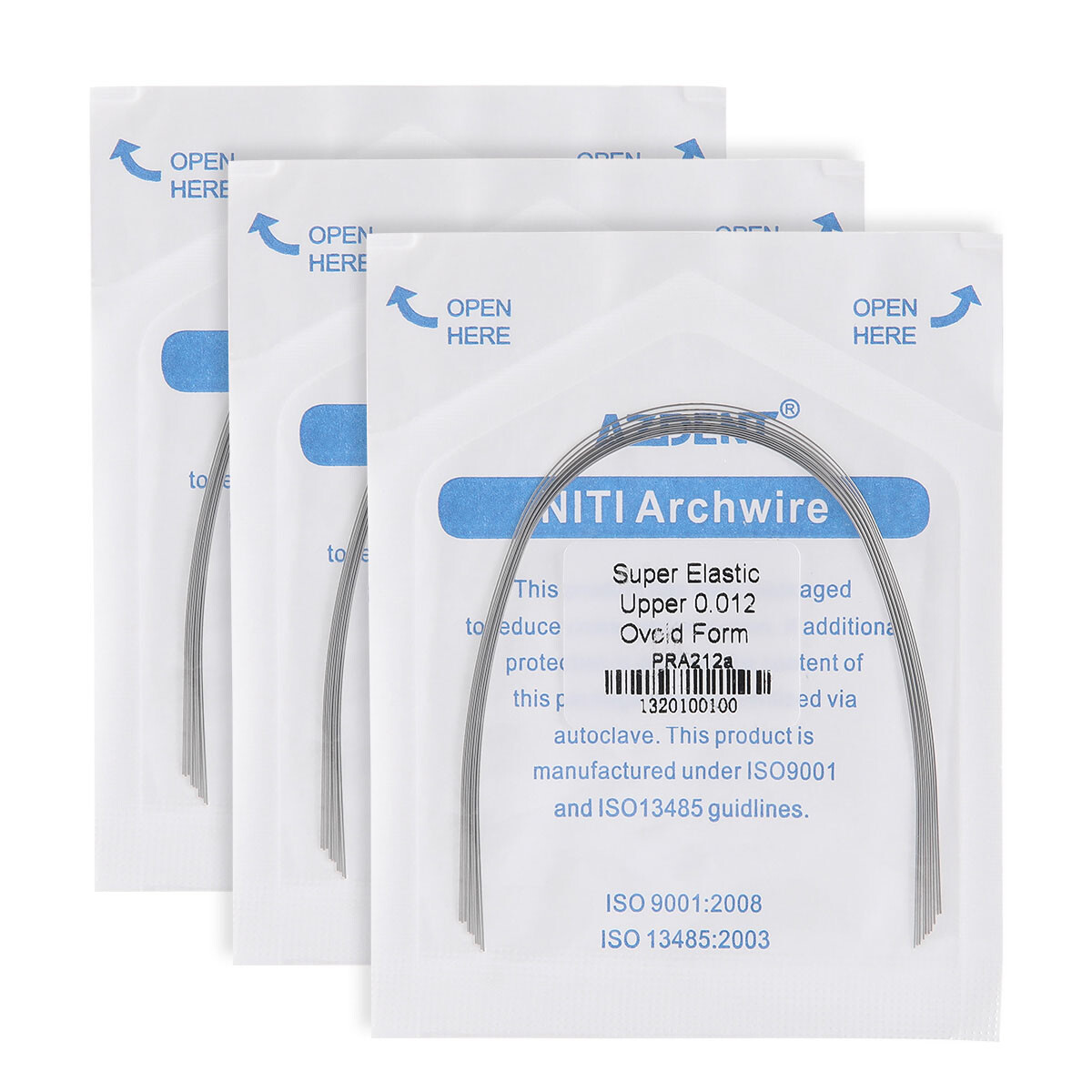 AZDENT Dental Ortho Brackets Braces /Niti Round Arch Wires/1st molar Buccal Tube