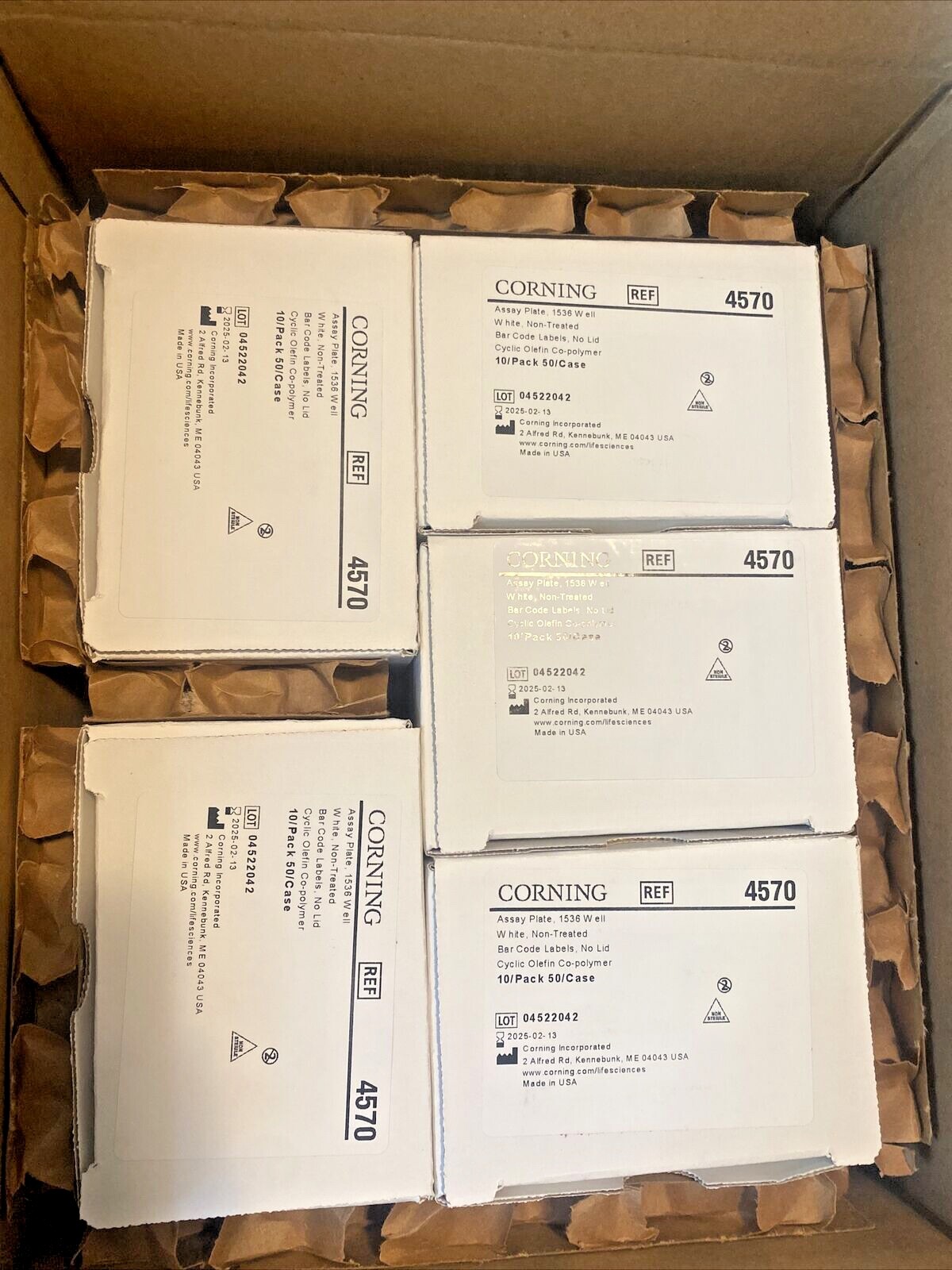 Corning 1536 Assay Plate White NON-Treated No Lid 50/CASE 4570 5-10 PACKS