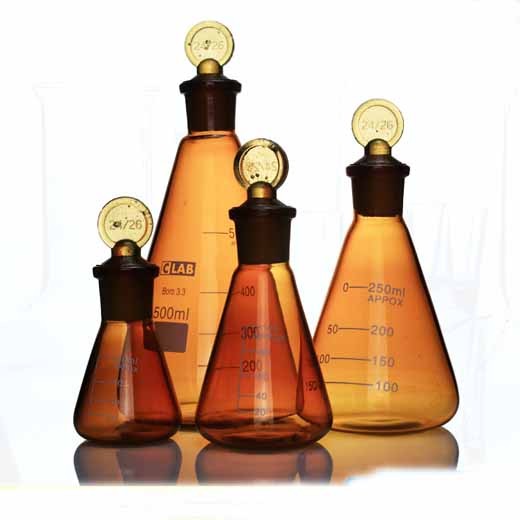 25-500ml Lab Reagent Conical organic Laboratory flask glassware Chemistry