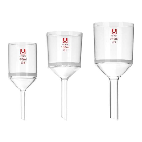 Sand Core Filter Funnel Borosilicate Glassware 35ml-2000ml G1-G6 Sand Cores