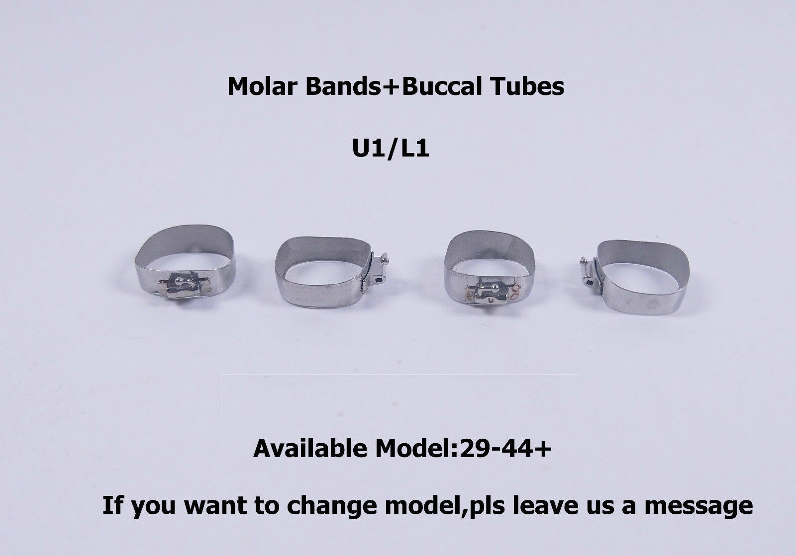 Dental Orthodontic 1st Plain Molar Bands #29-44+ Buccal Tubes Cleats Roth 022