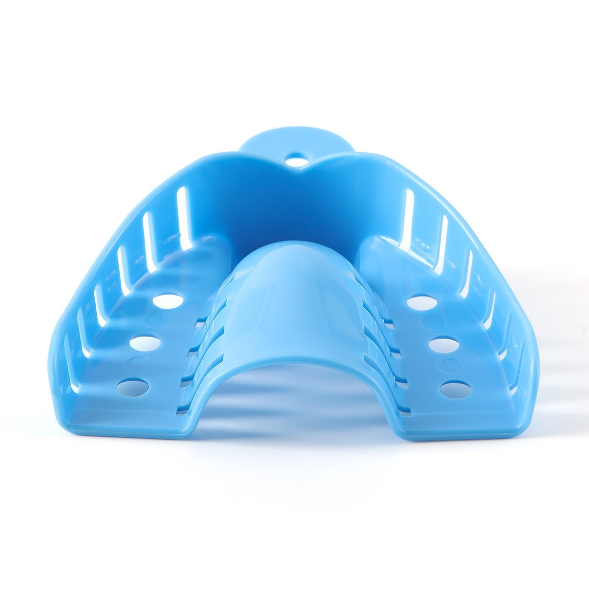 AZDENT Dental Autoclavable Impression Trays Perforated Plastic 12Pcs/Bag