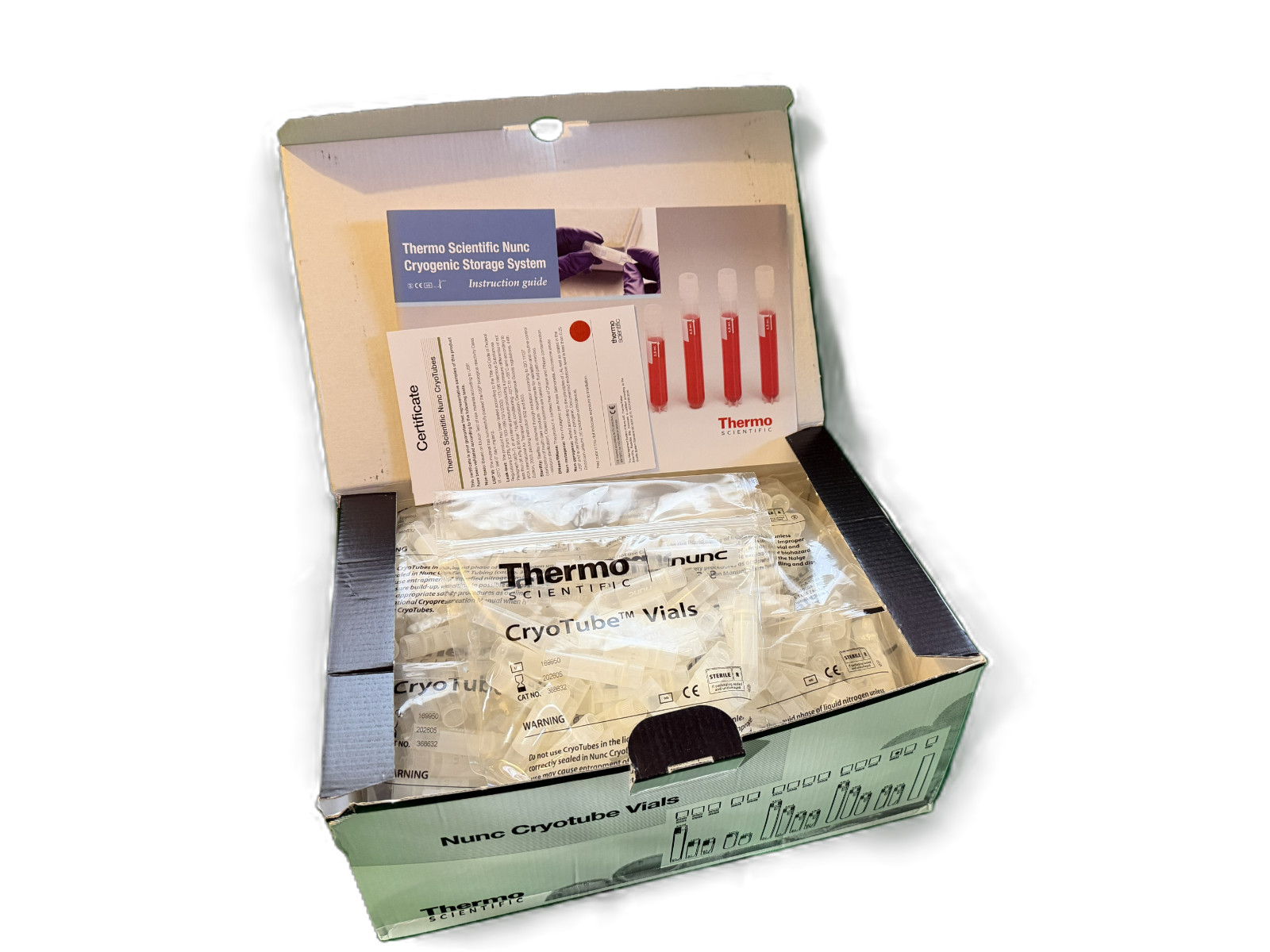 NUNC THERMO SCIENTIFIC 1.8mL Round PP Internal Cryogenic Tubes 368632 (450/Case)