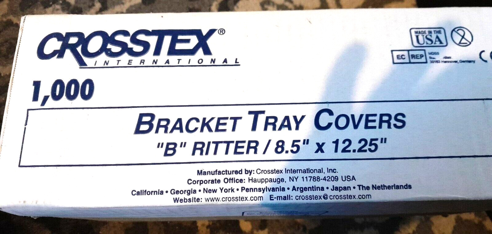1,000 Paper Tray Covers “B” 8.5″X12.25″ crosstex international