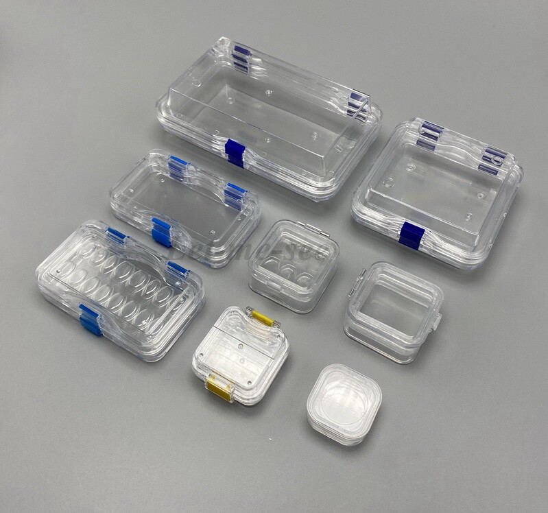 Denture False Inlay Teeth Membrane Case Fragile Hinged Display Jewelry Boxes