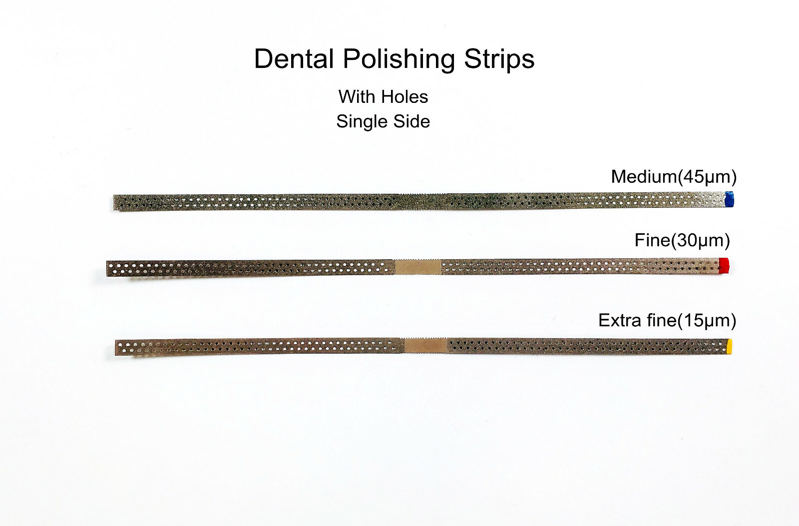 New Dental Single Side Diamond Polishing Finishing Strips Metal Polishing Sands