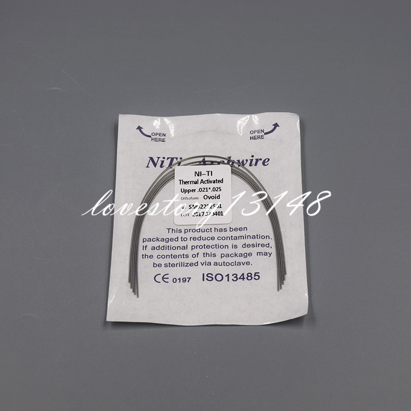 10/100Packs Dental Rectangular Arch Wire Heat Thermal Activated Niti Upper/Lower