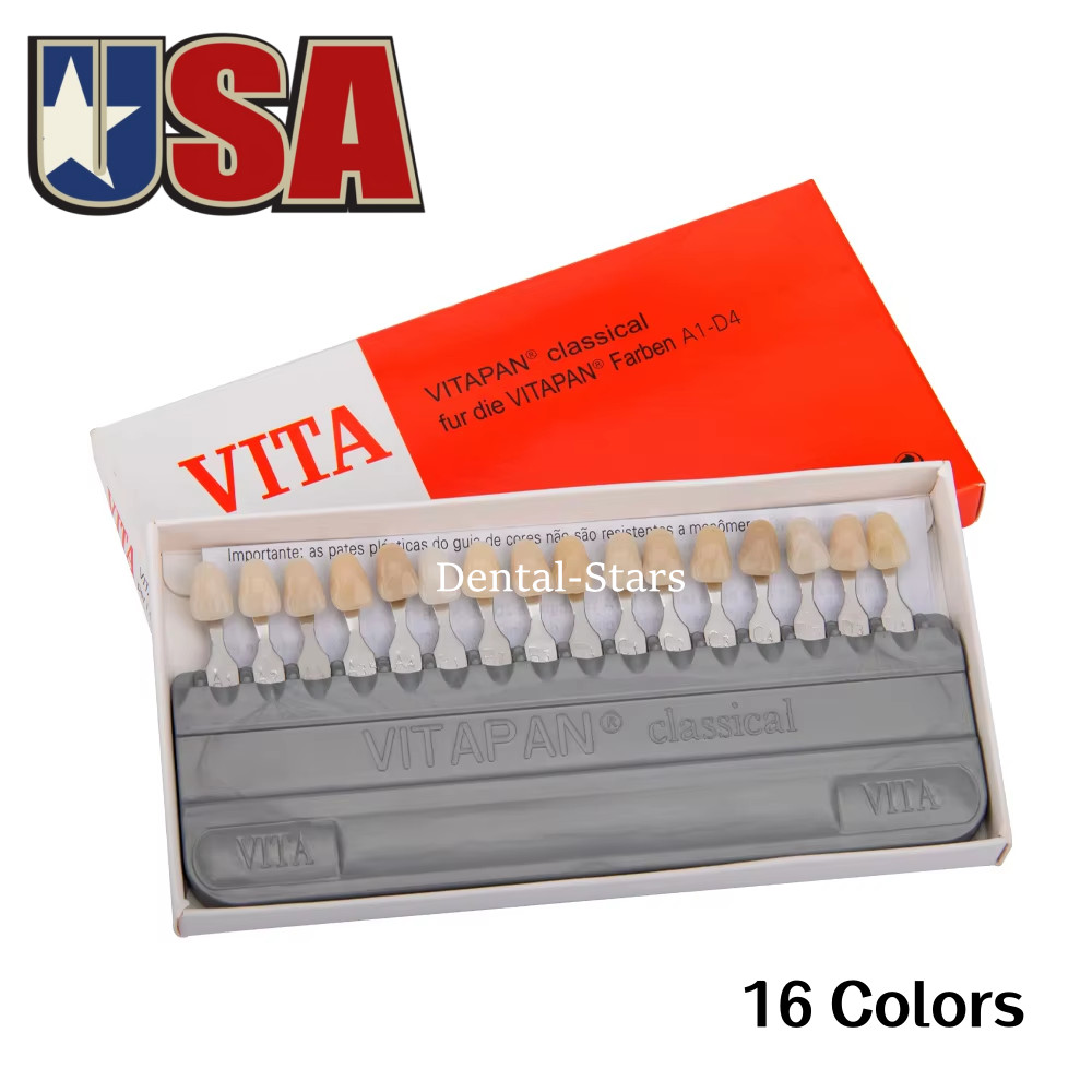 Porcelain 16 Colors Shade Guide Classical Dental VITA Toothguide A1-D4 Whitenin