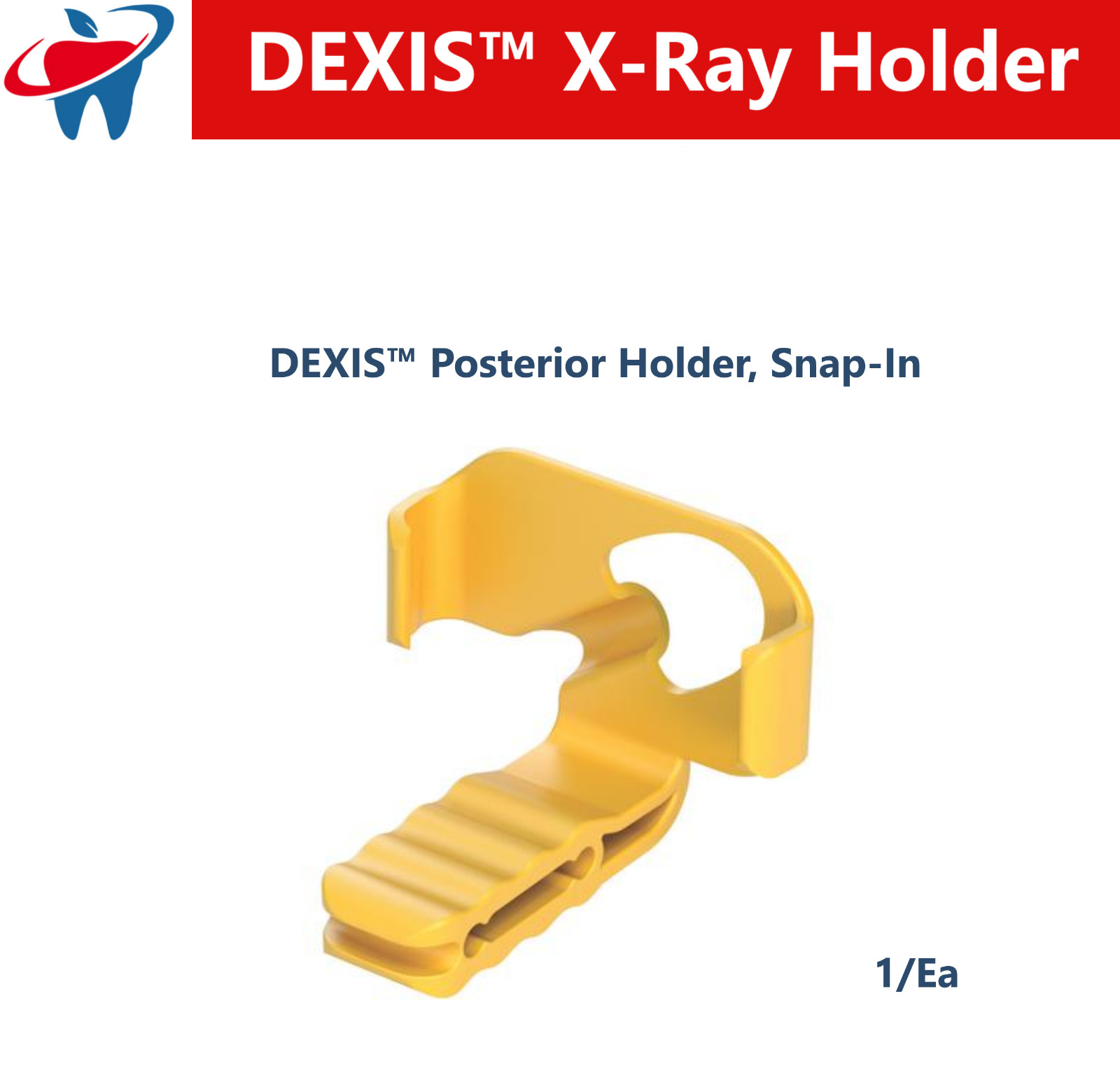 Dental X-ray DEXIS Posterior Holder, Snap-In For Platinum and Titanium Sensors