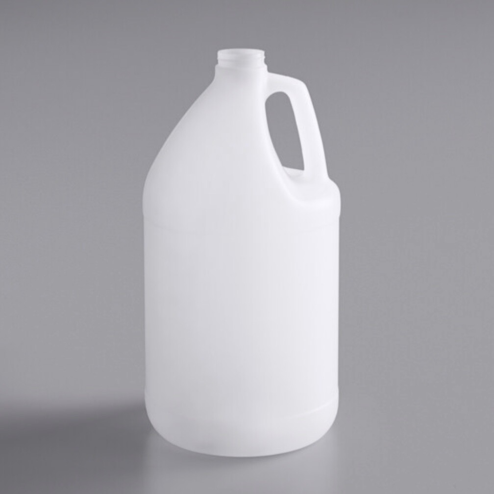 24 / 1 Gallon Jugs w/white caps 128oz HDPE Empty Plastic Bottles