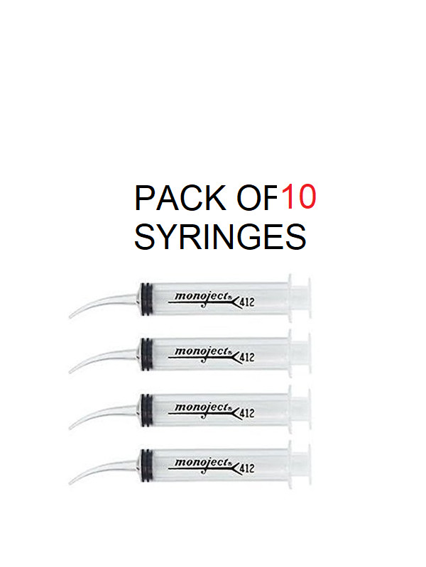 Original COVIDIEN Monoject® Curved 412 Tip 12cc Syringes 5 to 50 per pack