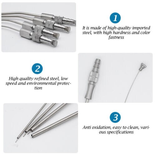 Dental Medical Surgery Aspirator Ferguson Frazier Suction Tube 2mm/3mm/4mm/5mm